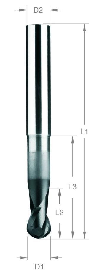 Ball end mill 4F