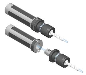 Modular system of tool-holders with cylindrical shaft