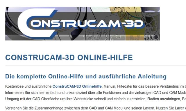 ConstruCAM-3D Online Hilfe