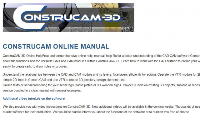 ConstruCAM-3D online help