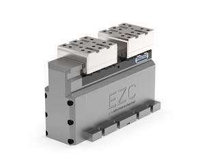 Electromechanical self-centering clamping vise EZC
