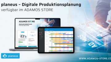 Digitale Produktionsplanung mit planeus – jetzt im ADAMOS STORE verfügbar