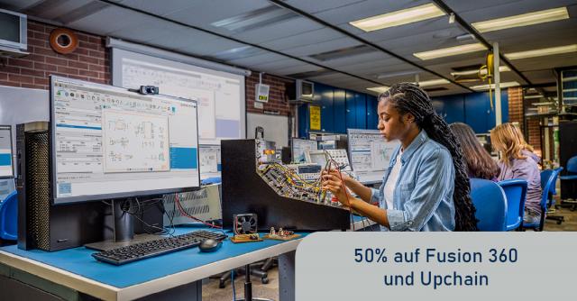 50% auf Autodesk Fusion 360 und Upchain
