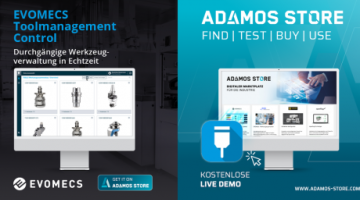 Transparente Erfassung von Werkzeug - EVOMECS Toolmanagement Control jetzt im ADAMOS STORE
