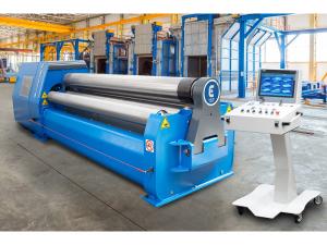 Faccin 4-roll Direct Electric-Drive Plate Roll along with upgraded Siemens CNC, PGS-Absolute and innovative EyeBend
