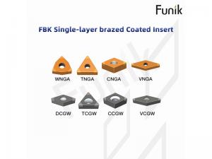 FBK single-layer brazed coated insert