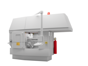 Fire protection for production machines