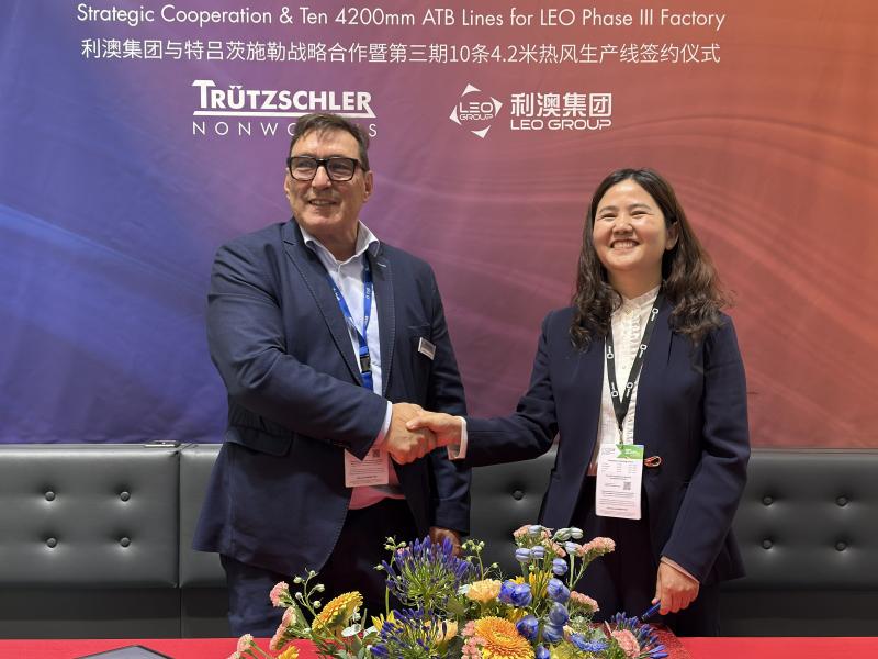 Trützschler establishes in-depth strategic cooperation with Fujian Leo Group
