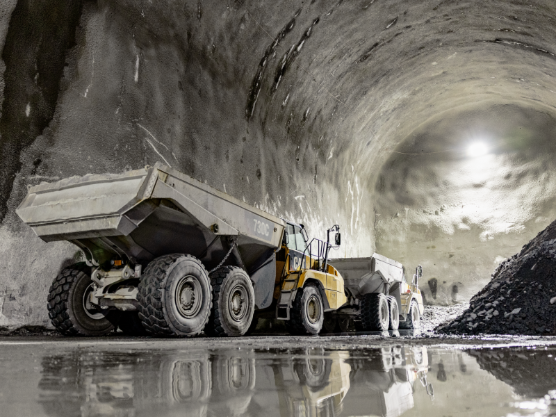 Second Gotthard Tunnel Under construction