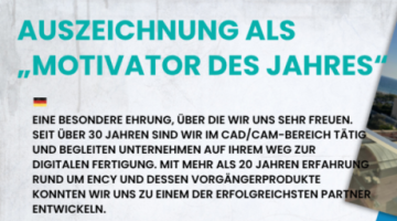 Auszeichnung als „Motivator des Jahres“ auf der 4. ENCY World Conference