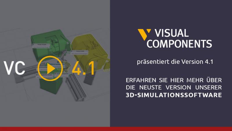 In die neueste Version hat Visual Components viele Verbesserungen einfließen lassen. Sie enthält neue Funktionen, einen optimierten Prozessablauf und Leistungsverbesserungen.