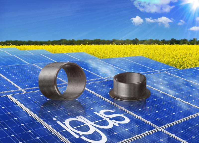 Optimal geeignet für die Solartechnik: der neue schmiermittelfreie iglidur J UV
Werkstoff mit verbesserter UV-Beständigkeit.