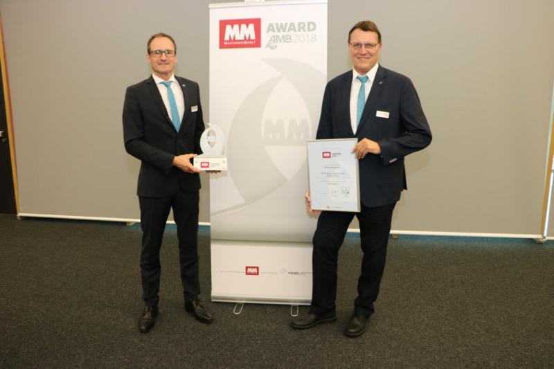 (left to right)  Dr. Ing. Dirk Prust, Technical CEO INDEX and speaker of management, Karl-Heinz Schumacher, manager Multi-spindle automatic lathes,  INDEX-Werke GmbH & Co. KG