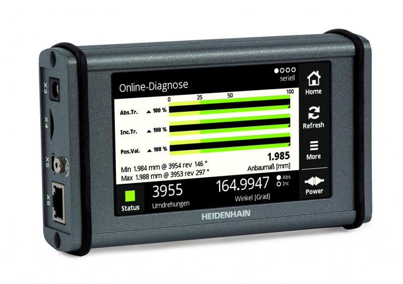 HEIDENHAIN PWT 100: das mobile Testgerät zur Funktionskontrolle und Justage von HEIDENHAIN-Messgeräten vor Ort in der Fertigung