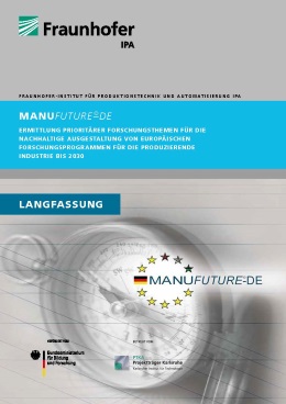 Forschungsagenda der Initiative MANUFUTURE-DE ist nun online