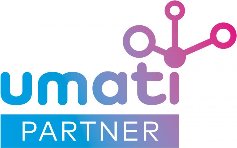 Alle umati-Partner auf der EMO Hannover sind an diesem Logo zu erkennen.