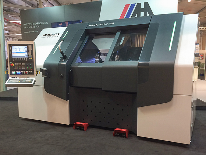 The MikroTurnGrind 1000 is the hybrid solution for high precision hard turning and fine grinding of complex workpieces in one chucking. Ideally suited for short run, multiple surface parts with sub-micron precision requirements. The MikroTurnGrind 1000 makes workpieces up to Ø 380 mm or Ø 200 x 1000 mm between centers with a max. hardness of 70 HRC.