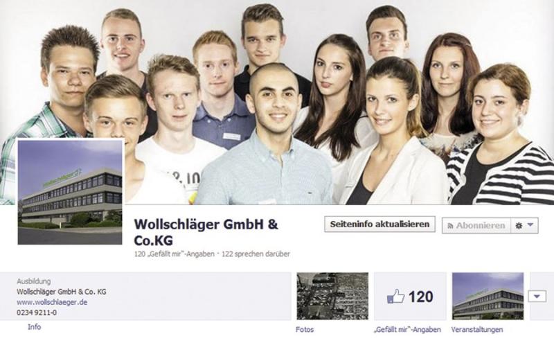 Auf der Facebook-Seite „Wollschläger GmbH & Co. KG - Ausbildung“ erhalten Schulabgänger und andere Interessenten ebenfalls Einblicke in den Arbeitsalltag. Foto: Wollschläger