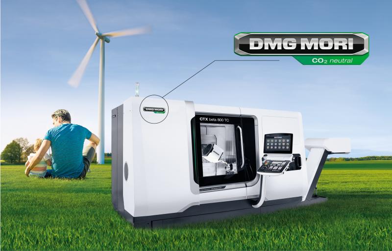 Nachhaltig und ganzheitlich stark für die Umwelt: DMG MORI stellt alle Maschinen ab 2021 komplett klimaneutral her – vom Rohstoff bis zur Auslieferung beim Kunden. Alle Maschinen tragen künftig ein entsprechendes Signet.