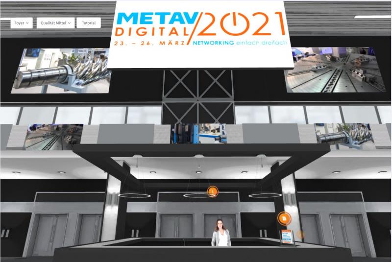 Eingangshalle zur METAV digital