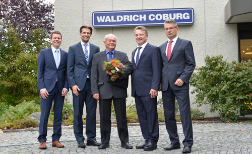 Horst Schiller wurde für 50 Jahre WALDRICH COBURG geehrt und gleichzeitig in den Ruhestand verabschiedet