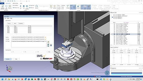 Kollaboration zwischen IMS Software, ModuleWorks und Mastercam bei G-Code Simulation