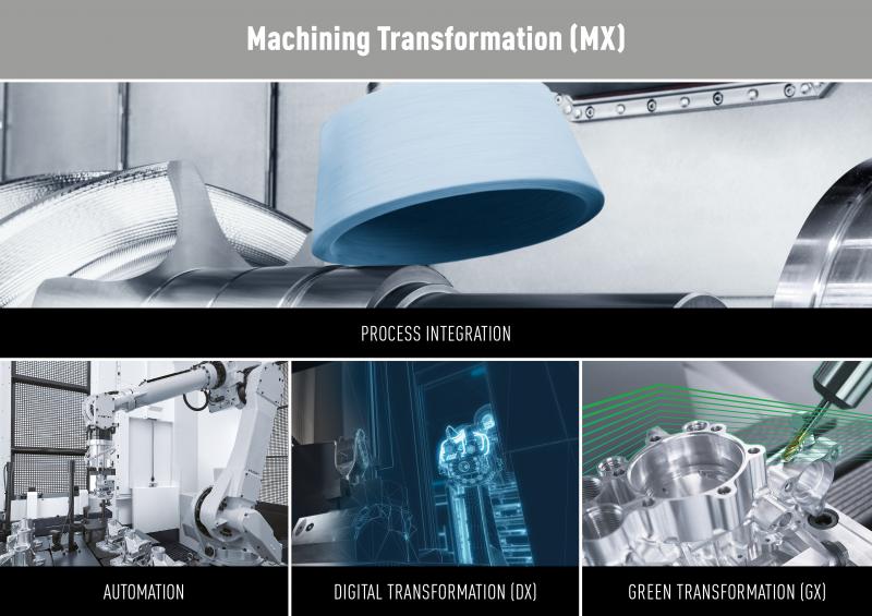 With the four pillars of Machining Transformation (MX), DMG MORI is providing a response to the challenges of ever faster, more efficient and more sustainable production.
