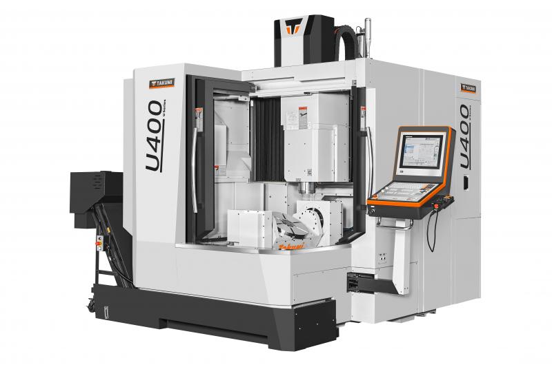 U400 von TAKUMI: Ausgelegt ist die kompakte Portalmaschine für die effiziente Fertigung von Bauteilen mit hoher Oberflächenqualität im Werkzeug- und Formenbau.
