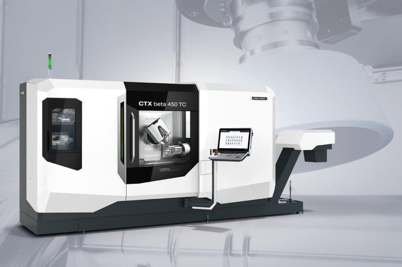 With a footprint of just 10 m², the CTX beta 450 TC marks the new entry into DMG MORI's series of high-tech turning/milling centers. 
