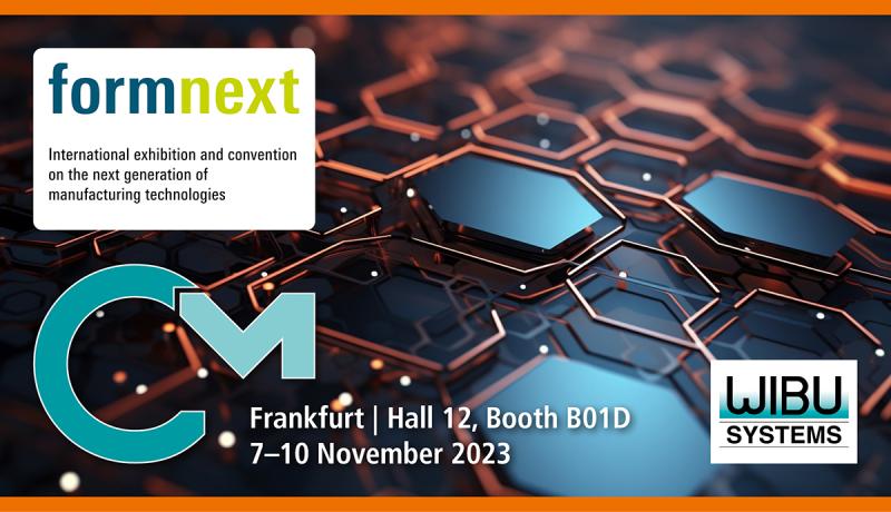 Wibu-Systems will be at Formnext 2023 to demonstrate how CodeMeter enables innovative additive manufacturing business models through intelligent licensing and robust IP protection.