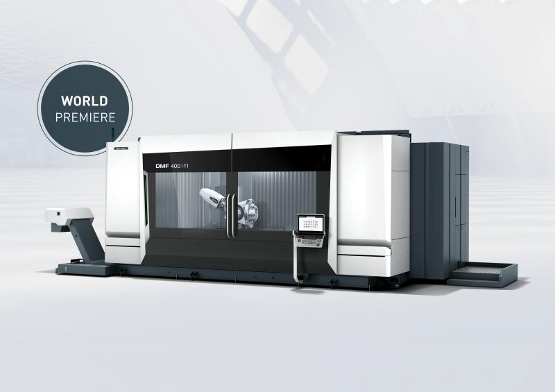Compared to its predecessor, the DMF 400|11 has an enlarged working area with travels of 4,000 x 1,100 x 1,050 mm.