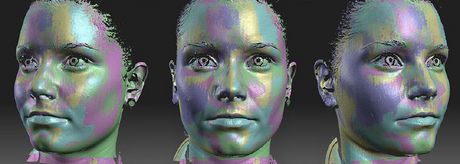 David Systems Streifenlicht Scanner 3D Gesichtskonturen Scan