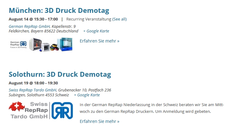 3D Druck Demotage Deutschlandweit