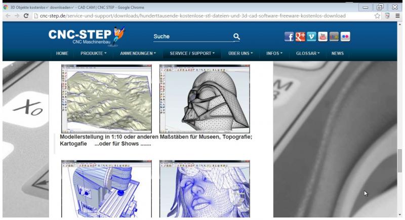 Hunderttausende kostenlose STL Dateien und 3D-CAD Software kostenlos downloaden
