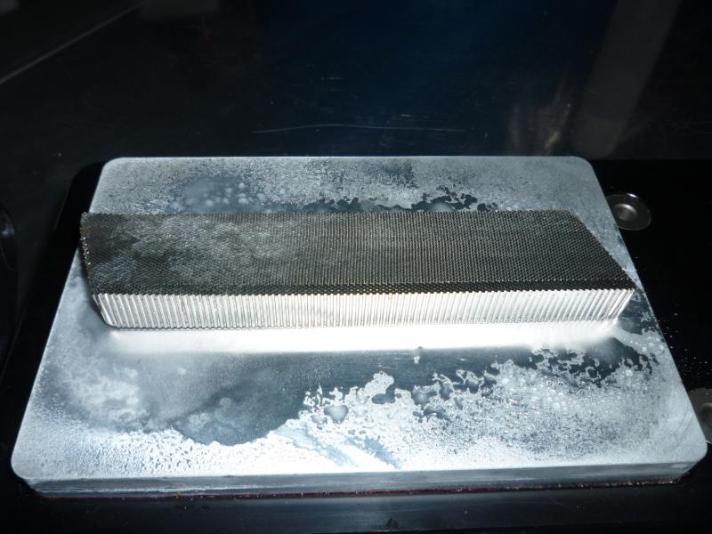 shows part freezing process on an Ice-Vice 