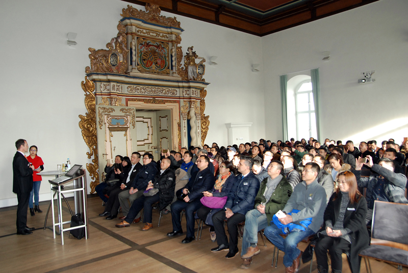Die Firmen- und Produktpräsentation für die Besucher fand im Schloss Brenz statt.