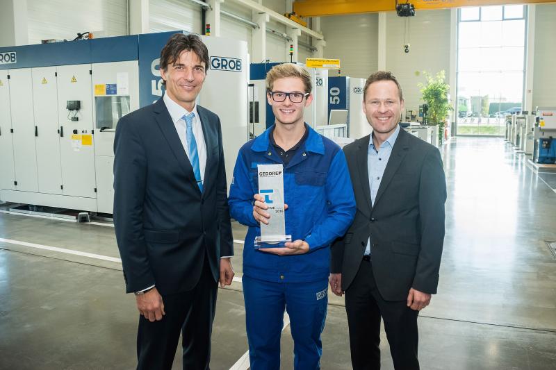 Vierter Krafthand Technologie-Award kreiert by GROB-Azubi