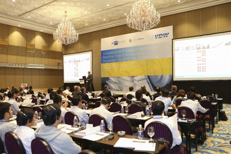 At the VDW’s symposium in Ho Chi Minh City, around 100 high-calibre representatives of Vietnam’s industrial sector gained extensive insights into the product portfolios of German machine tool manufacturers.