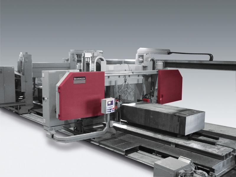 Robust, heavy-duty sawing machines for large dimensions – vertically and horizontally.