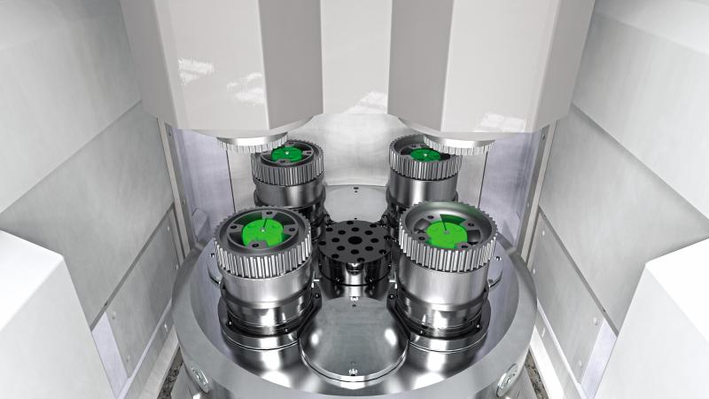 Efficient brush machining centres can be implemented on the same machine basis for specific optimisation of surface quality and downstream deburring processes.

Number of tool spindles: 4
Number of workpiece carriers: 4
