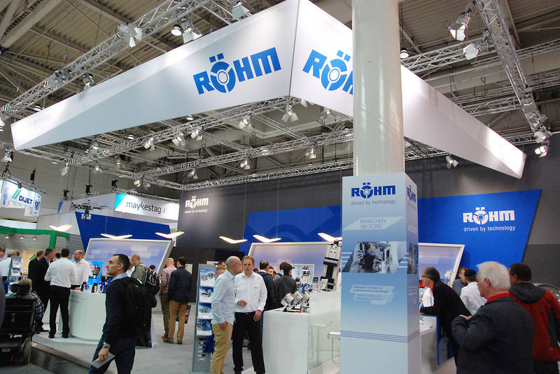 Rund 250 Quadratmeter vollgepackt mit High-Tech Spann- und Greiftechniklösungen zeigte RÖHM anlässlich der EMO-Messe in Hannover.