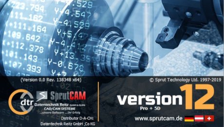 Webinar SprutCAM 12 - CAM vom Fräsen über Drehen bis zur Roboterfertigung - Datentechnik Reitz GmbH & Co. KG